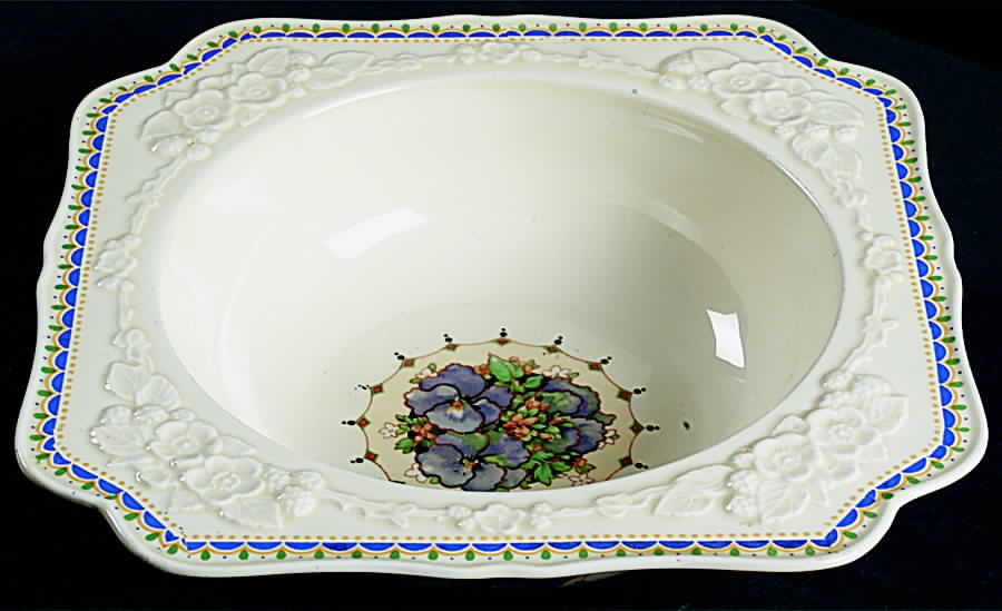 CRD146 9" Square Vegetable Bowl by Crown Ducal-1