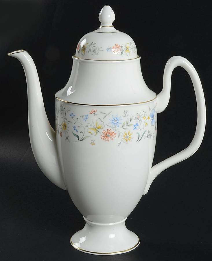 English Garden (Smooth) Coffee Pot & Lid by Coalport-1