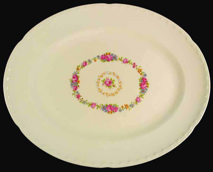 CRO201 15" Oval Serving Platter by Crooksville-1