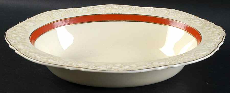 4492 10" Oval Vegetable Bowl by Crown Ducal-1