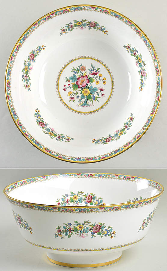 Ming Rose (Smooth) 10" Large Salad Serving Bowl by Coalport-1