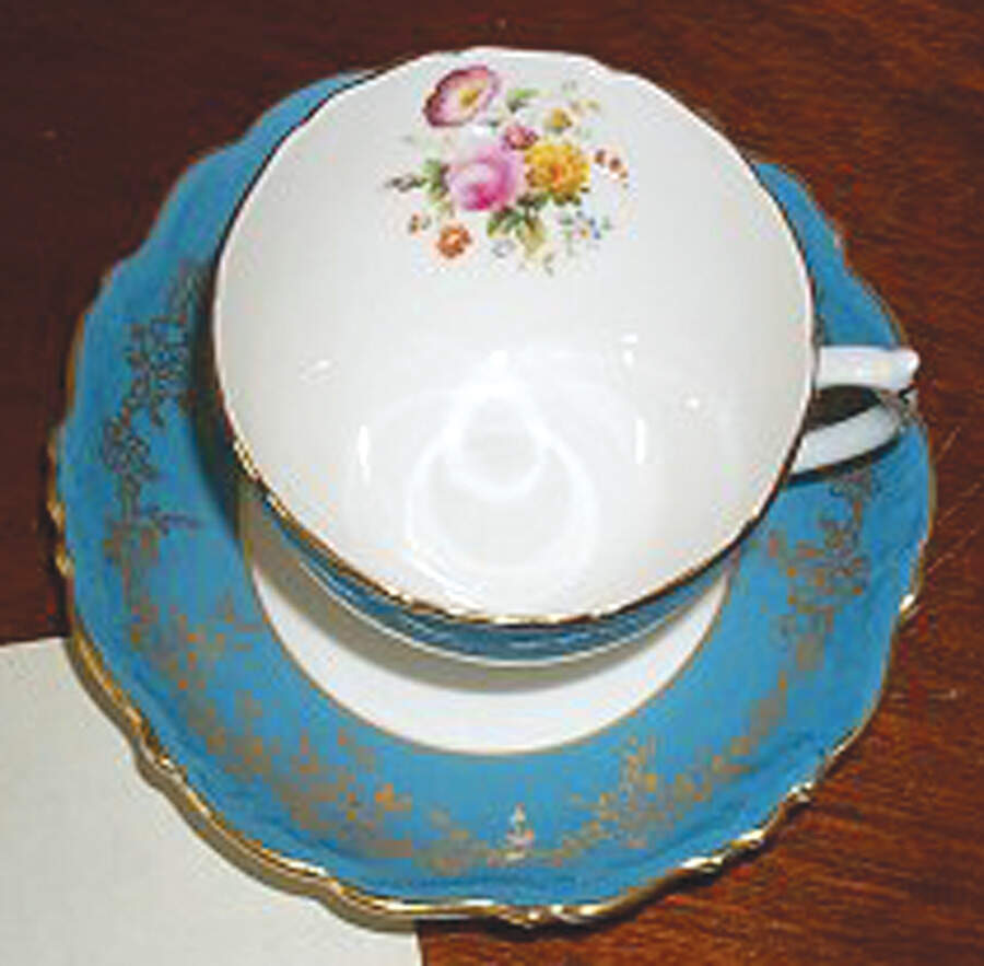 18176 Footed Cup & Saucer Set by Coalport-1