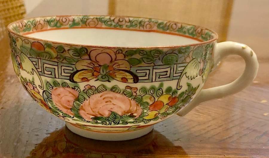 Rose Medallion (No People) Flat Cup by China (Made in China)-1