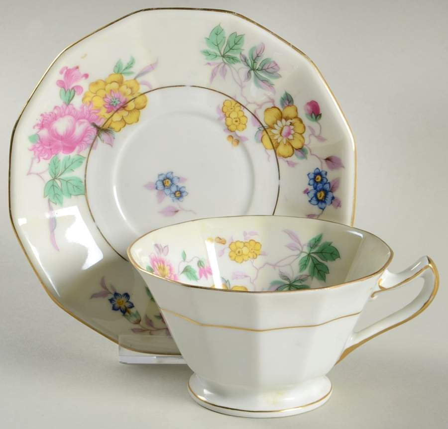CIM59 Footed Cup & Saucer Set by Crown Imperial-1
