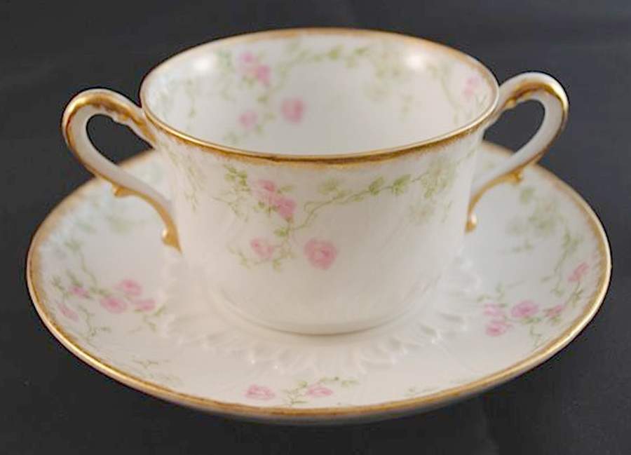 CHF759 Flat Bouillon Cup & Saucer by Charles Field Haviland-1