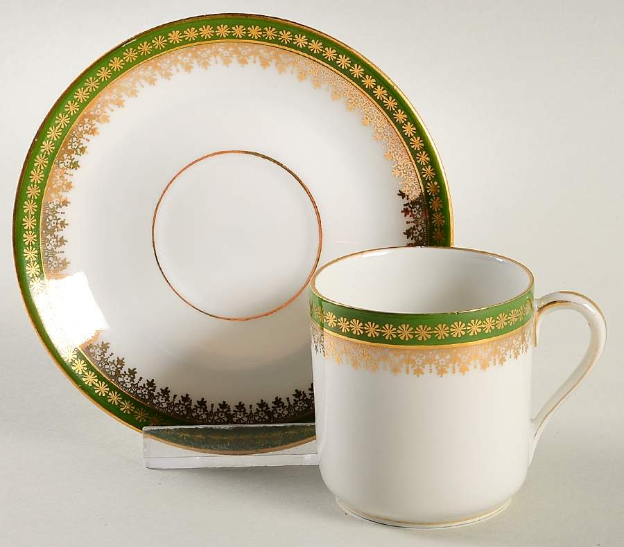 BWD914 Flat Demitasse Cup & Saucer Set by Bawo & Dotter-1