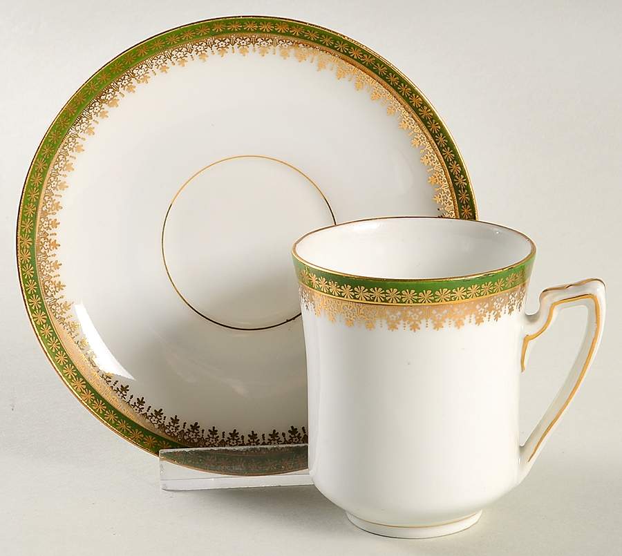 BWD914 Flat Demitasse Cup & Saucer Set by Bawo & Dotter-1