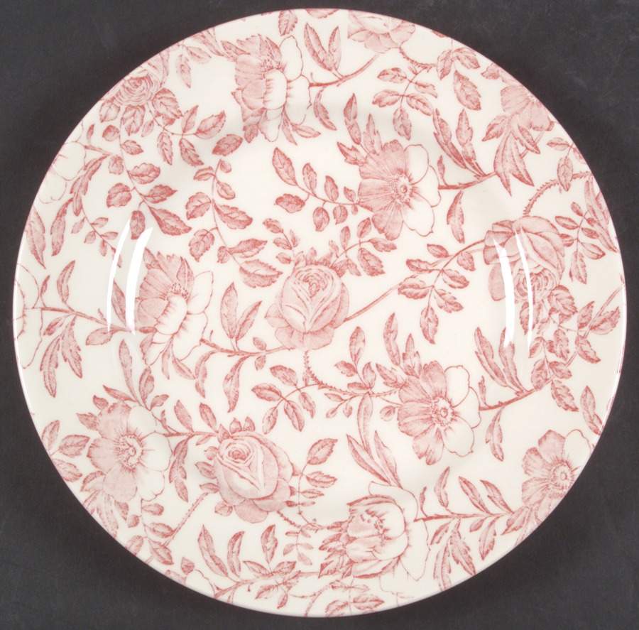 Pink Peony Salad Plate by Churchill-1