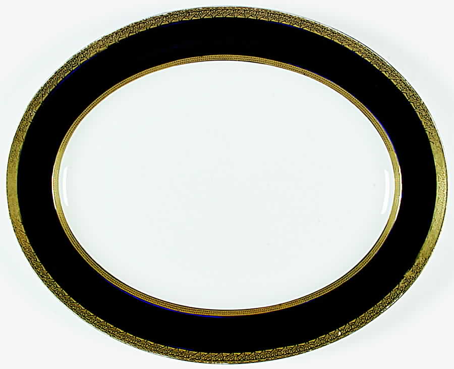 CRD153 16" Oval Serving Platter by Crown Ducal-1