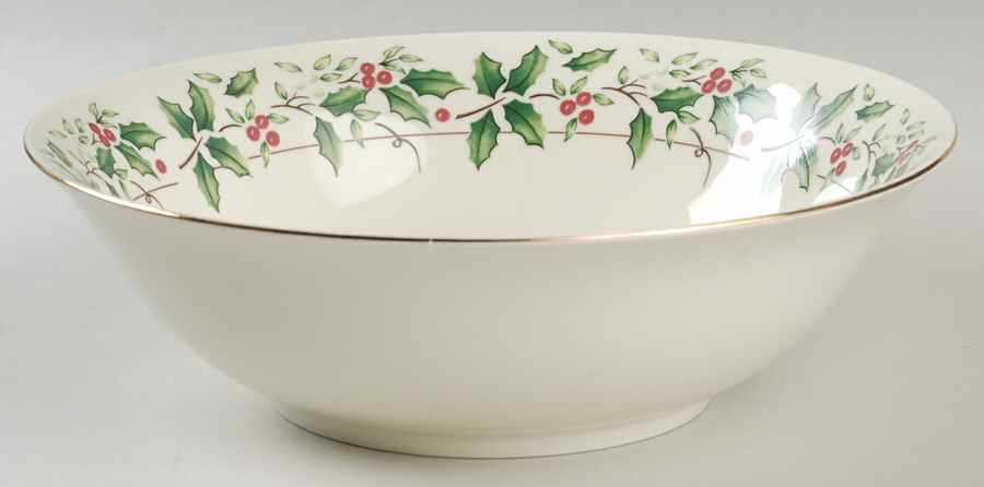 Holiday Traditions 9" Round Vegetable Bowl by China (Made in China)-1