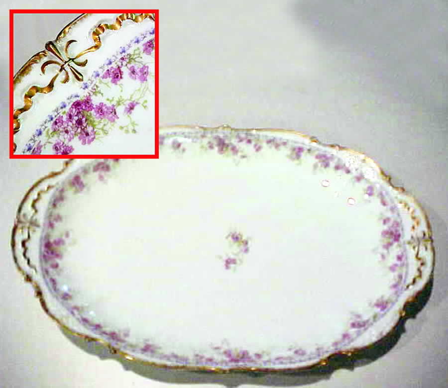 CHF771 14" Oval Serving Platter by Charles Field Haviland-1