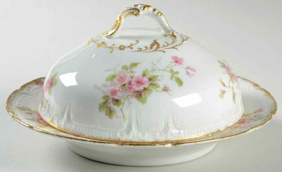 CHF774 Round Covered Butter with Strainer by Charles Field Haviland-1