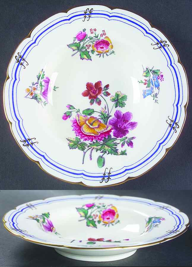Old Coalport (Gold Trim) Rim Soup Bowl by Coalport-1