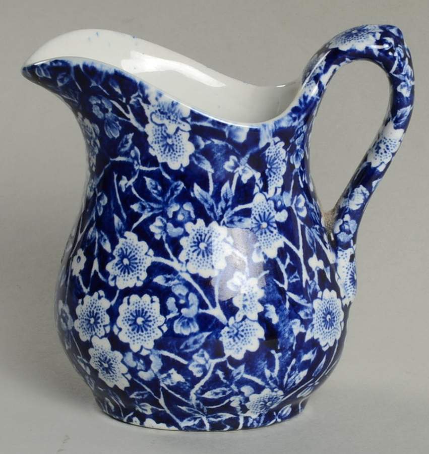 Calico Blue Creamer by Churchill-1