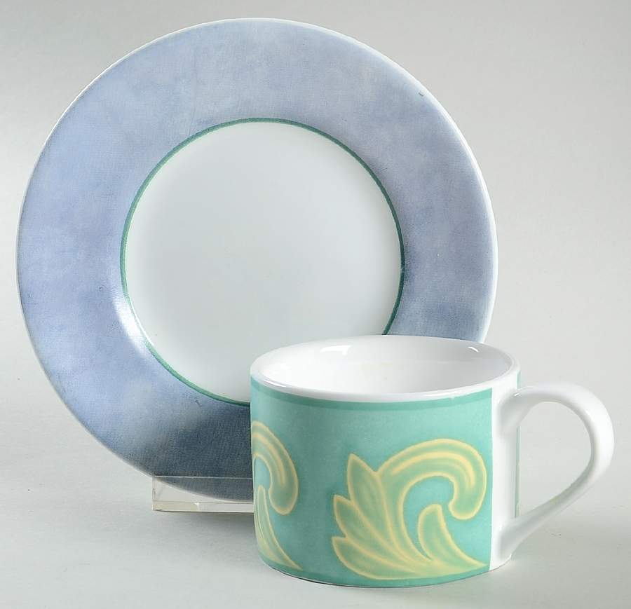 Palazzo Flat Cup & Saucer Set by Corning Corelle-1