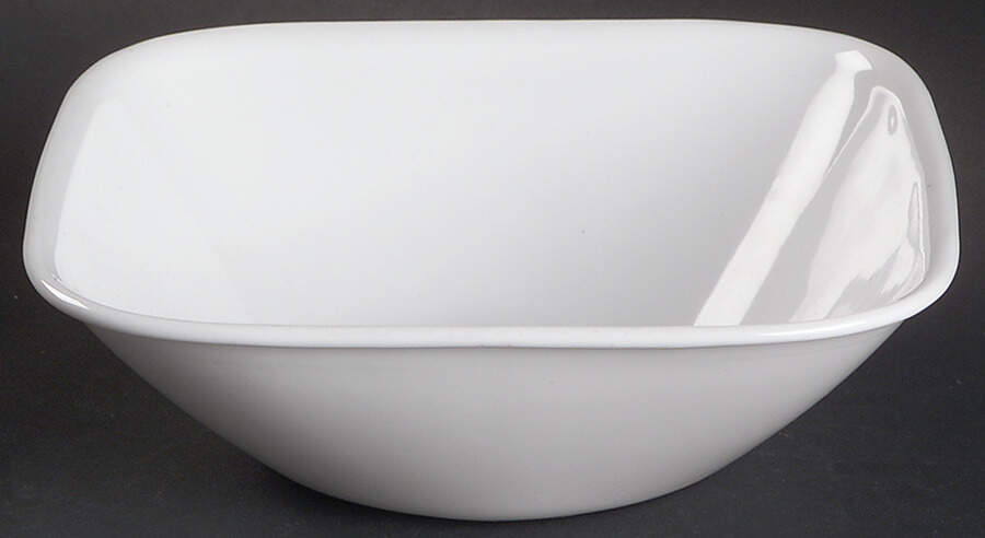 Pure White Soup/Cereal Bowl by Corning Corelle-1