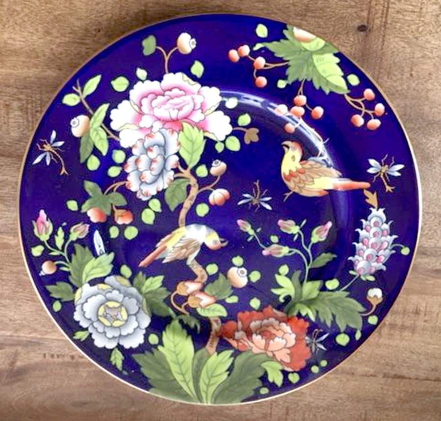 Hong Kong Blue Dinner Plate by Coalport-1
