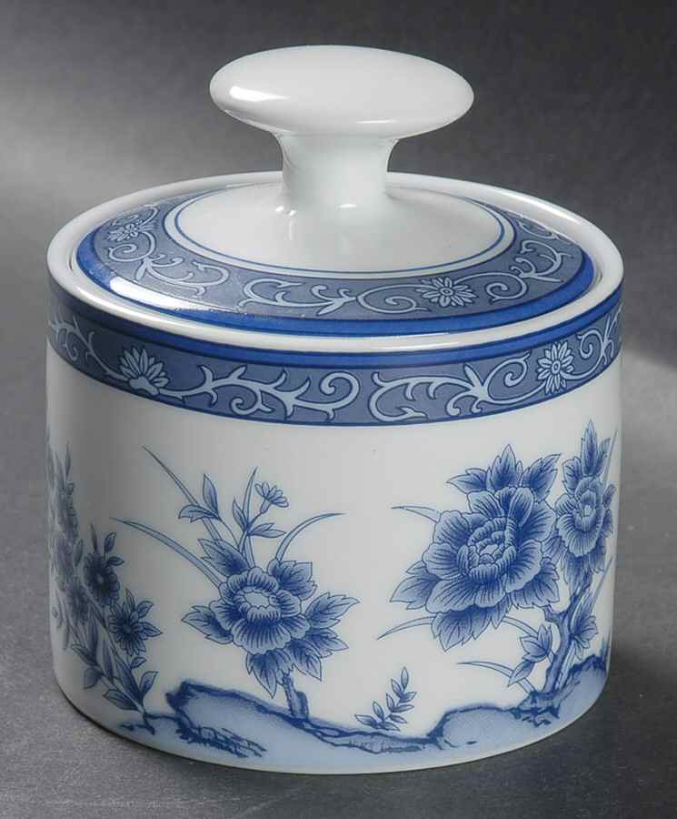 Imari Blossom Sugar Bowl & Lid by China (Made in China)-1