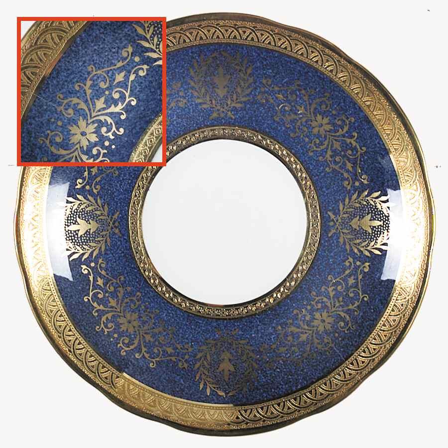 Lady Anne Powder Blue (Scalloped) Saucer by Coalport-1
