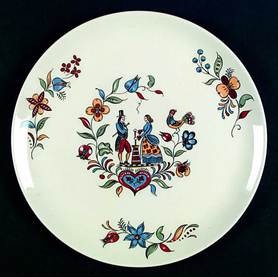 Dairy Maid (No Trim) Dinner Plate by Crooksville-1