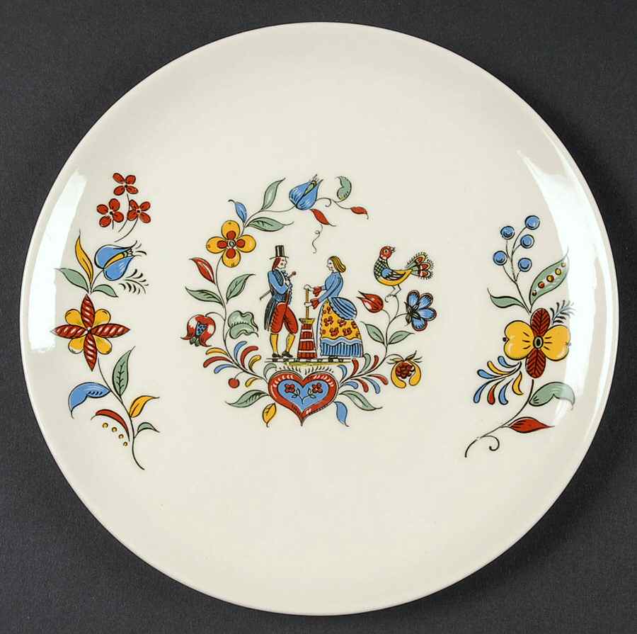 Dairy Maid (No Trim) Salad Plate by Crooksville-1