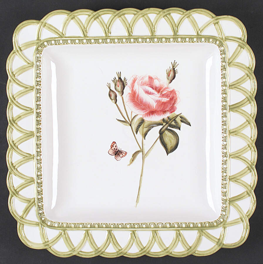 Hampton Garden 12" Square Serving Platter by Certified International-1