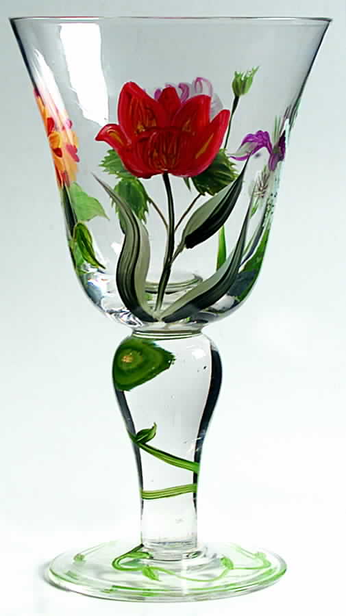 Hampton Garden Glassware Goblet by Certified International-1