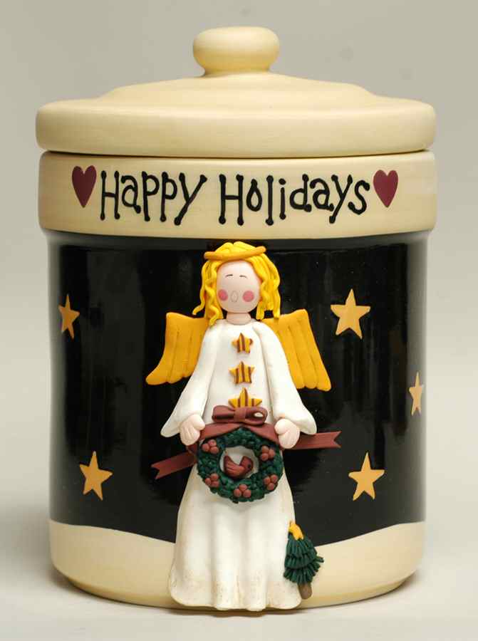 Midnight Angel Cookie Jar & Lid by Certified International-1