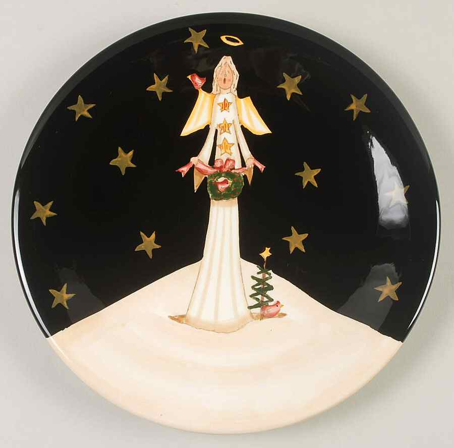 Midnight Angel Dessert/Pie Plate by Certified International-1