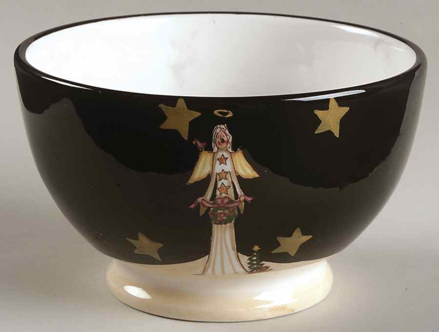 Midnight Angel Dessert Bowl by Certified International-1