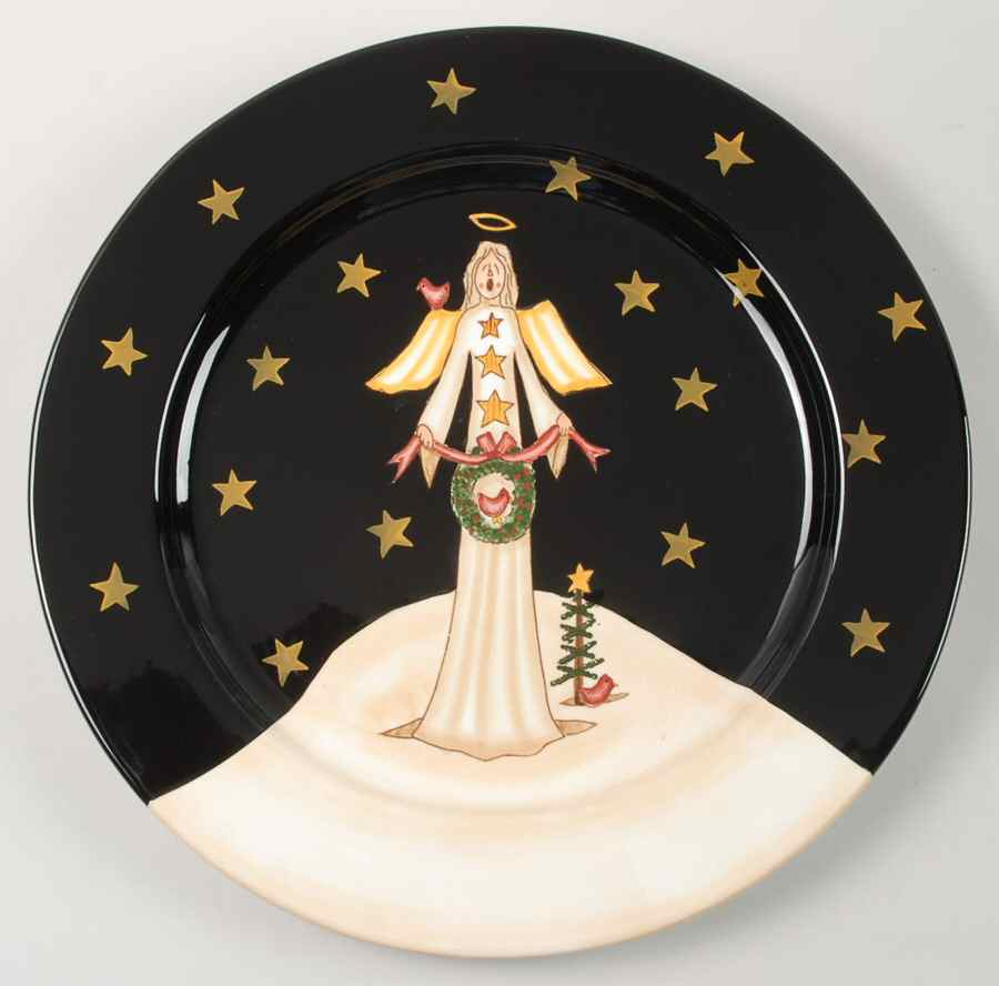 Midnight Angel Service Plate (Charger) by Certified International-1