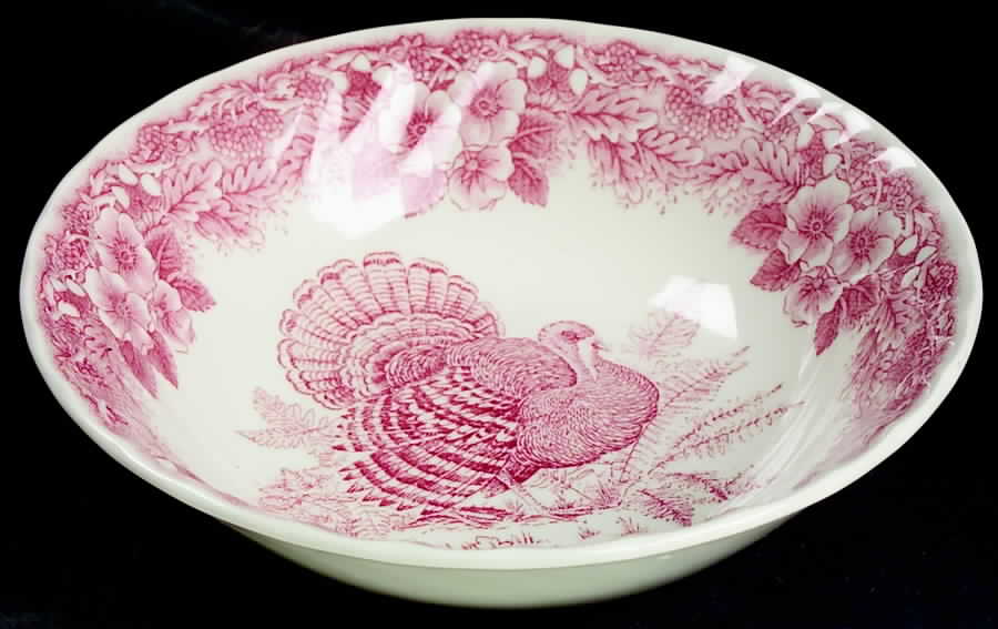 Thanksgiving Red Coupe Cereal Bowl by Queen's-1