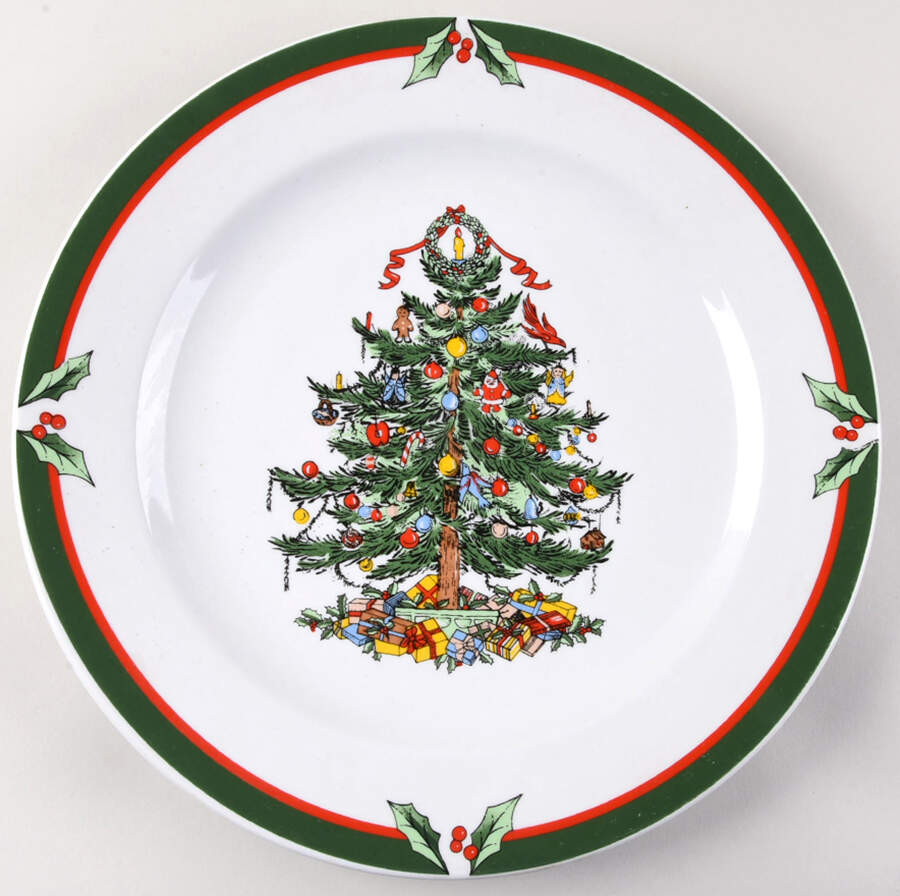 Candleglow & Holly 12" Chop Plate (Round Platter) by China (Made in China)-1
