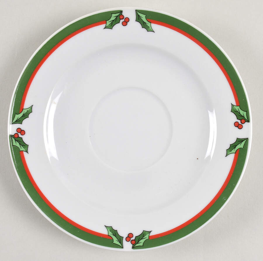 Candleglow & Holly Saucer by China (Made in China)-1