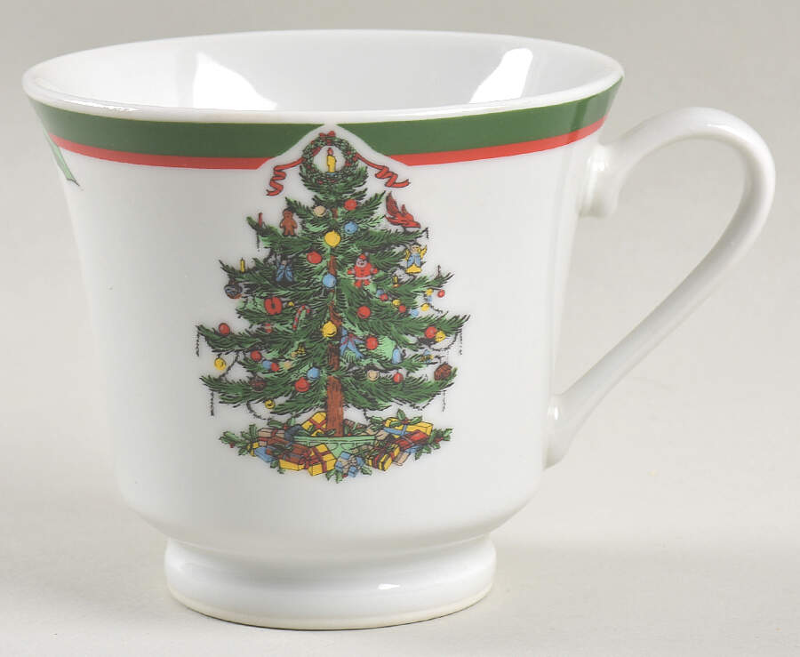 Candleglow & Holly Footed Cup by China (Made in China)-1