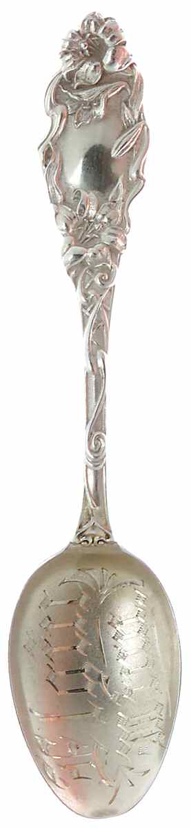 States & Cities Souvenir Spoons(Sterling) Minnesota Five O'Clock Spoon by Baker Manchester-1