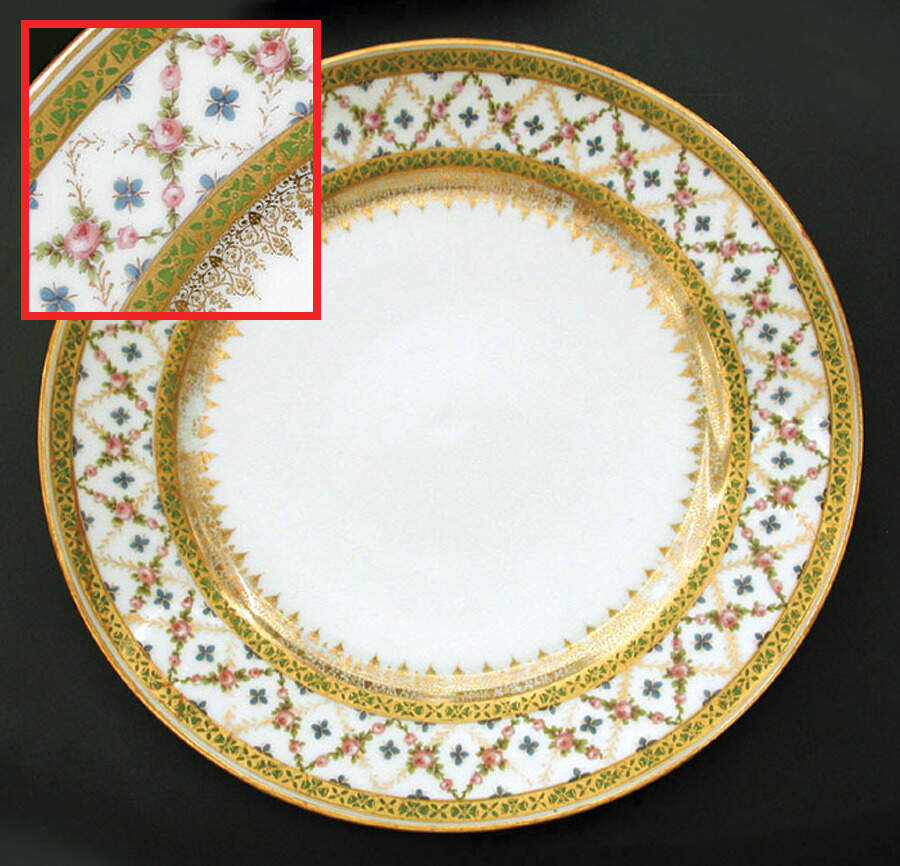 CHF809 Dinner Plate by Charles Field Haviland-1