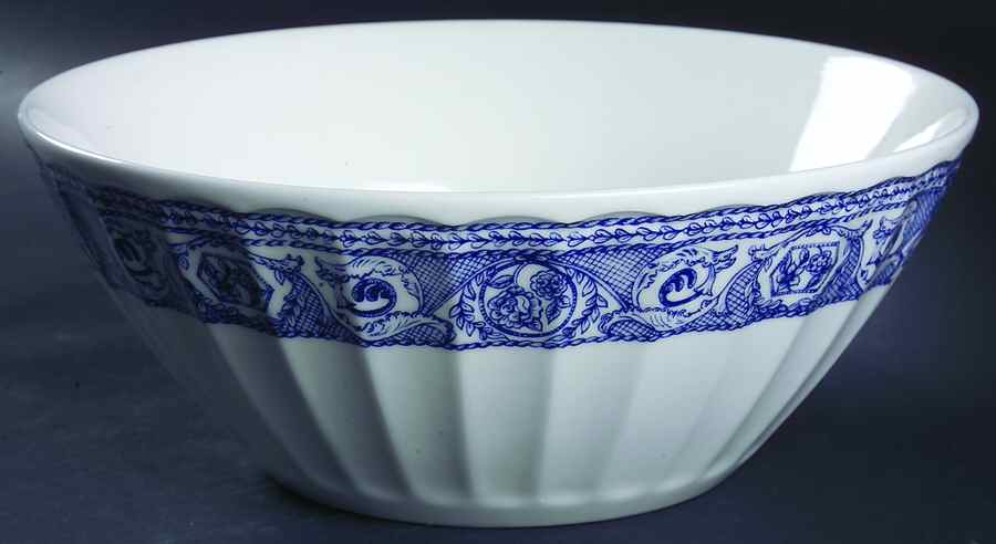 St. George Blue 9" Round Vegetable Bowl by Corona-Colombia-1