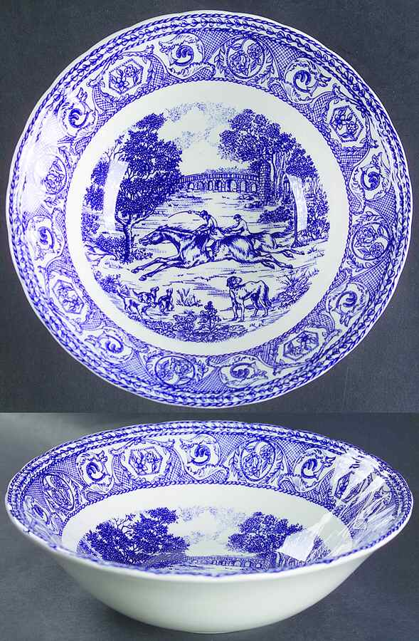 St. George Blue Soup/Cereal Bowl by Corona-Colombia-1