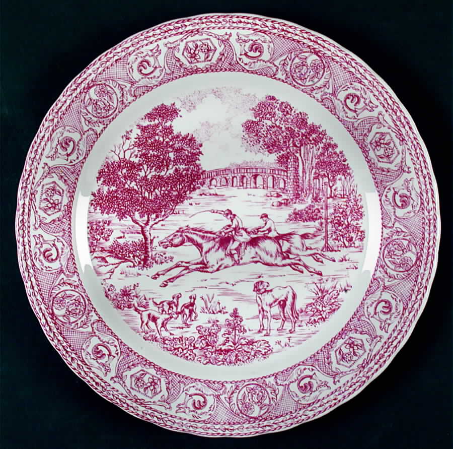 St. George Rose Dinner Plate by Corona-Colombia-1