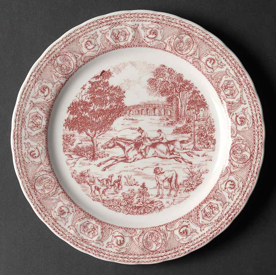 St. George Rose Salad/Dessert Plate by Corona-Colombia-1