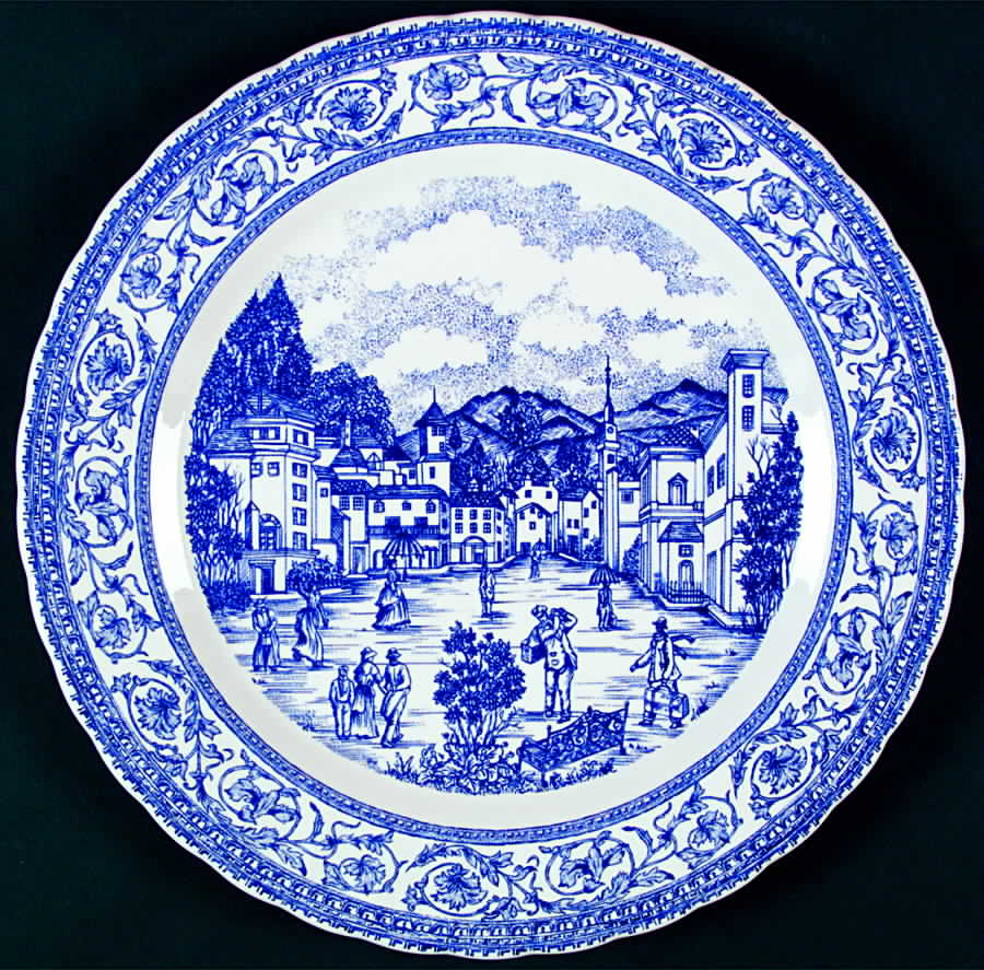 Mainville Blue Dinner Plate by Corona-Colombia-1