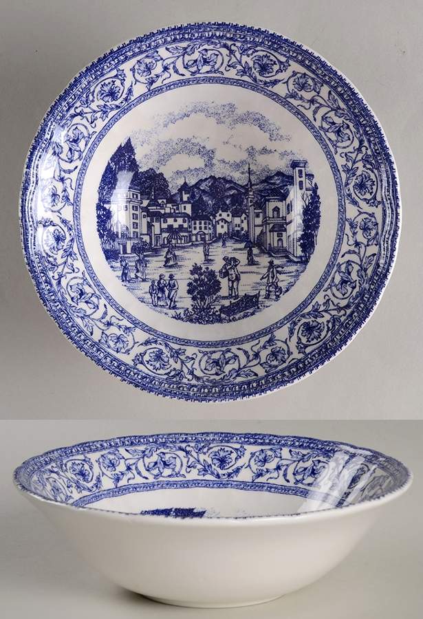 Mainville Blue Soup/Cereal Bowl by Corona-Colombia-1