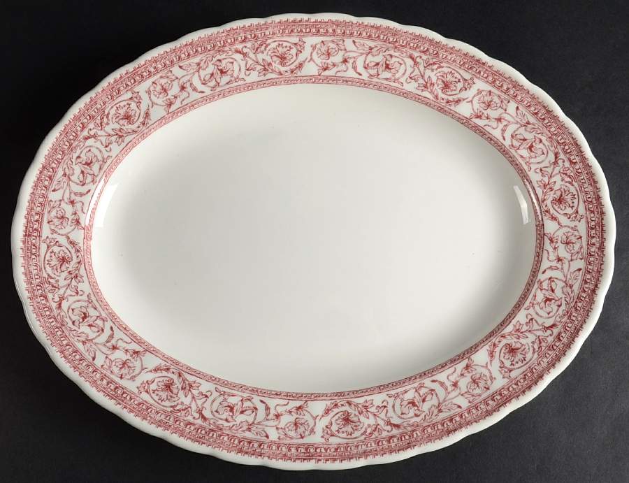 Mainville Rose 13" Oval Serving Platter by Corona-Colombia-1