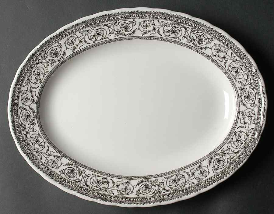 Mainville Black 13" Oval Serving Platter by Corona-Colombia-1