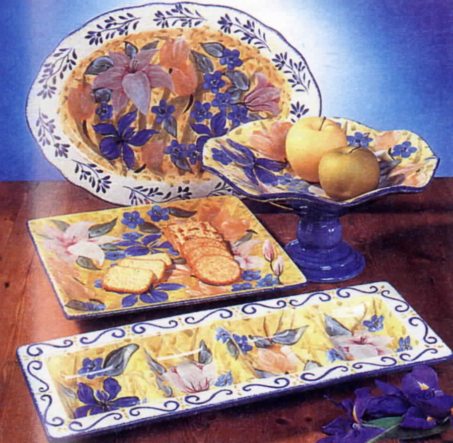 Bouquet 18" Oval Serving Platter by Certified International-1