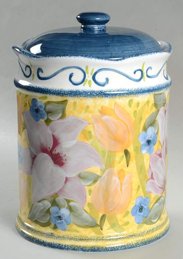 Bouquet Extra Large Canister & Lid by Certified International-1