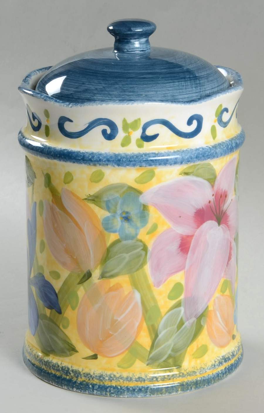 Bouquet Medium Canister & Lid by Certified International-1