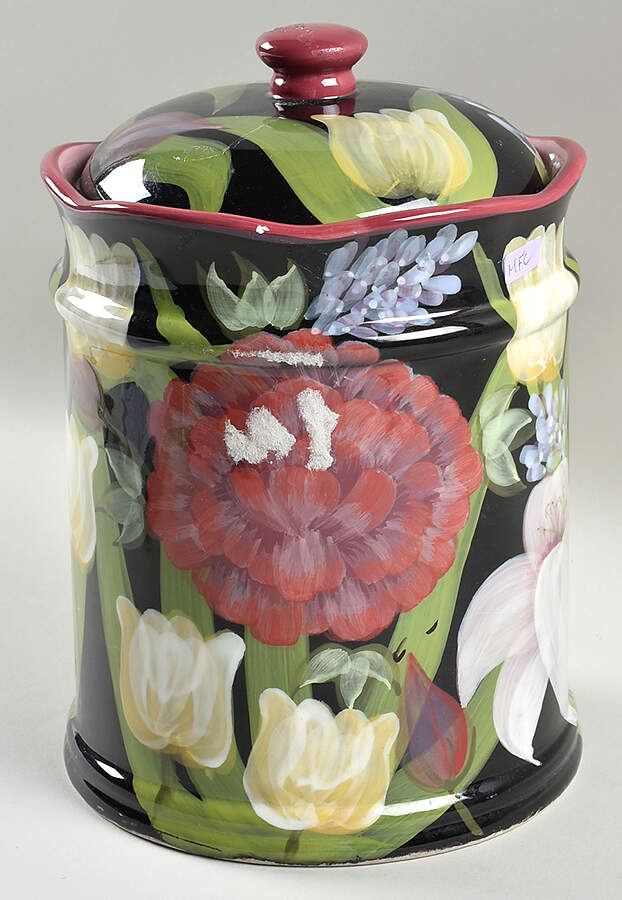 Evening Song Extra Large Canister & Lid by Certified International-1