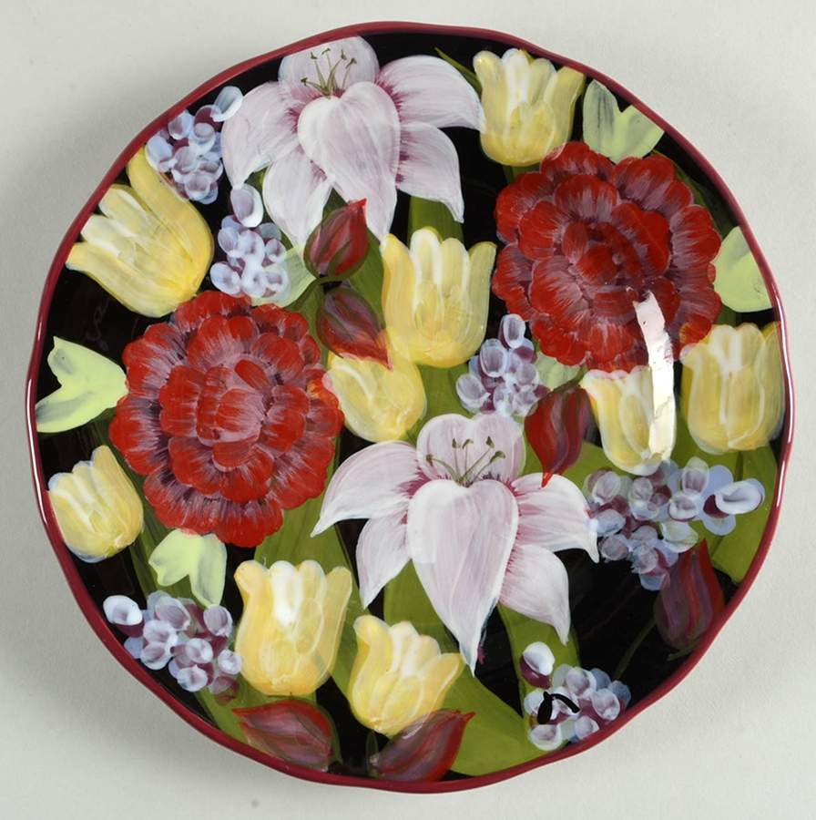 Evening Song Salad/Dessert Plate by Certified International-1